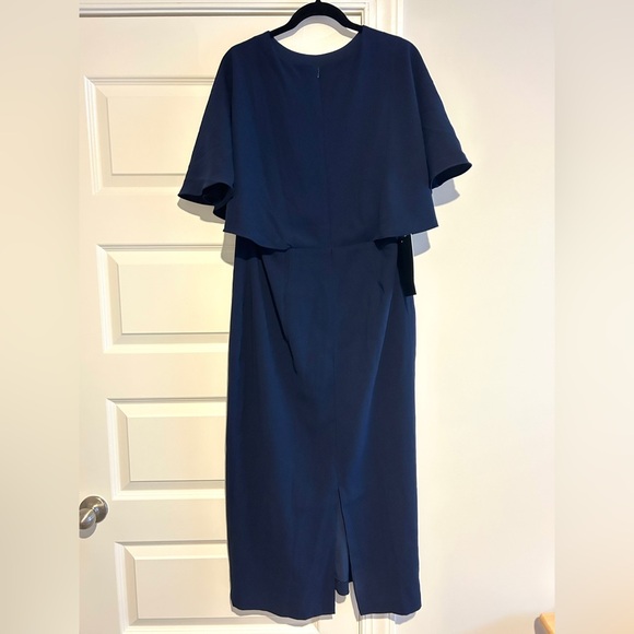 POMANDER PLACE Navy Cape Leah Dress size 10 - Picture 6 of 7